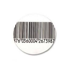 Этикетка R34 мм круглая/штрихкод